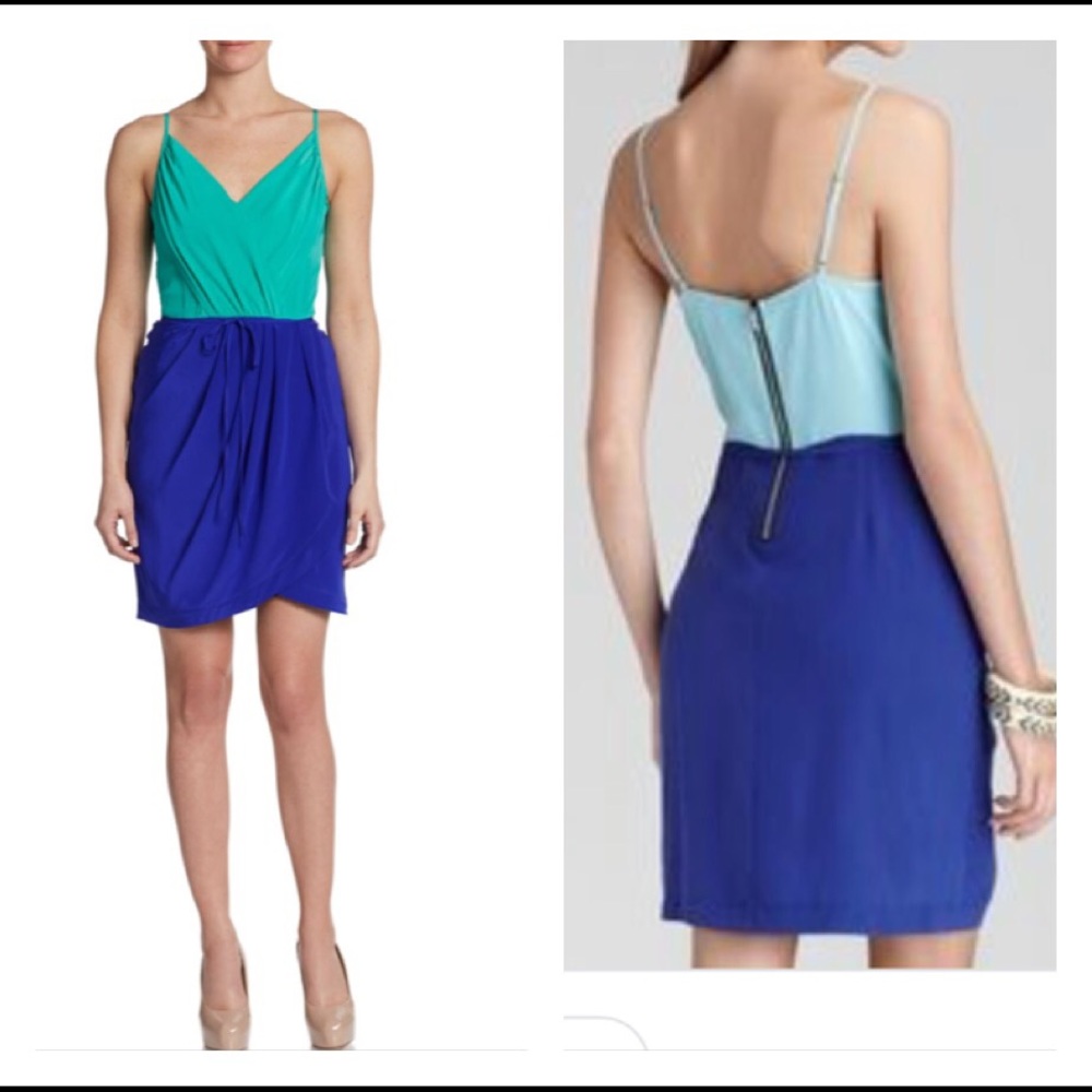 Yumi Kim Jayne Colorblock Silk Dress